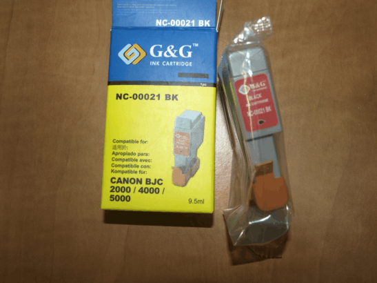 Картридж Canon BCI-21Bk,  (NС-00021BK),  черн.,  G&G